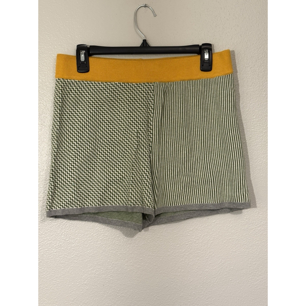 Dolan Anthropologie Sierra High Rise Knit Mixed Print Boho Pull On Shorts M